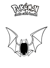 Golbat For Kids - Lol Coloring Pages