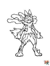 Lucario Coloring Pages 33