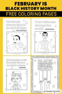 Martin Luther King Dr. Coloring Page + Black History Month Printables