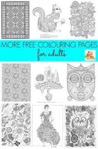 More Great Free Colouring Pages for Adults – Relax and Unwind