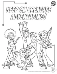 PBS KIDS - Wild Kratts Coloring Book Official