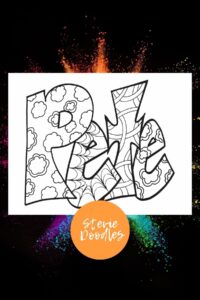 PETE - Free Printable Name Coloring Page   — Stevie Doodles