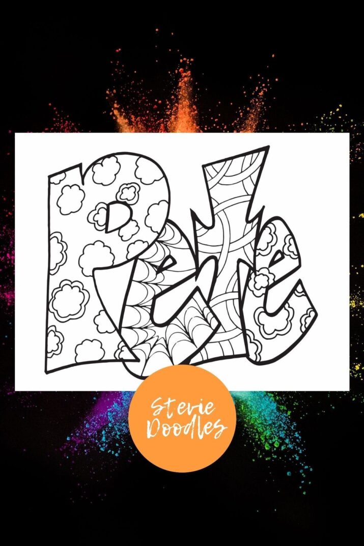 PETE - Free Printable Name Coloring Page   — Stevie Doodles