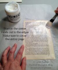 Painted Thoughts Blog: Watercolor Painting On Old Pages - Tutorial