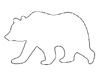 Printable Grizzly Bear Template