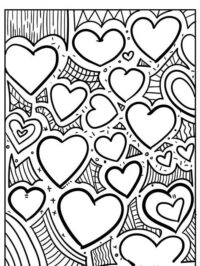 Printable Heart Coloring Pages