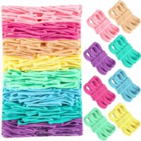 SUGORER 800 PCS Loom Loops Pastel Weaving Loom Loops Potholder Colorful Loops Elastic Weaving Loops Craft Flexible Loom DIY Kit Colorful Weaving Crafts for Kids Adults DIY Crafts Supplies