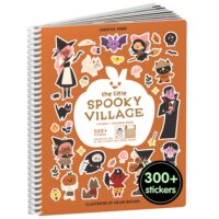 Spooky Village Halloween Stickers for Kids by Cupkin, Toddler Sticker Book, Halloween Toys Activity Book, Toddler Travel Essentials, 300+ Halloween Stickers + 8 Sticker Scenes and Coloring Pages