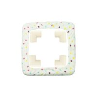 Tinysome Punch Needle Frame Cover Gripper Strips Frame Cover 25x25cm/40x40cm for Women, Size:25*25cm, White