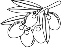 olive coloring pages for kids